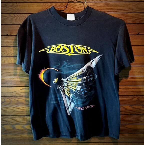 Vintage 1987 Boston Concert T Shirt - 1987 Tour - Buffalo, NY Single Stitch - Picture 2 of 9